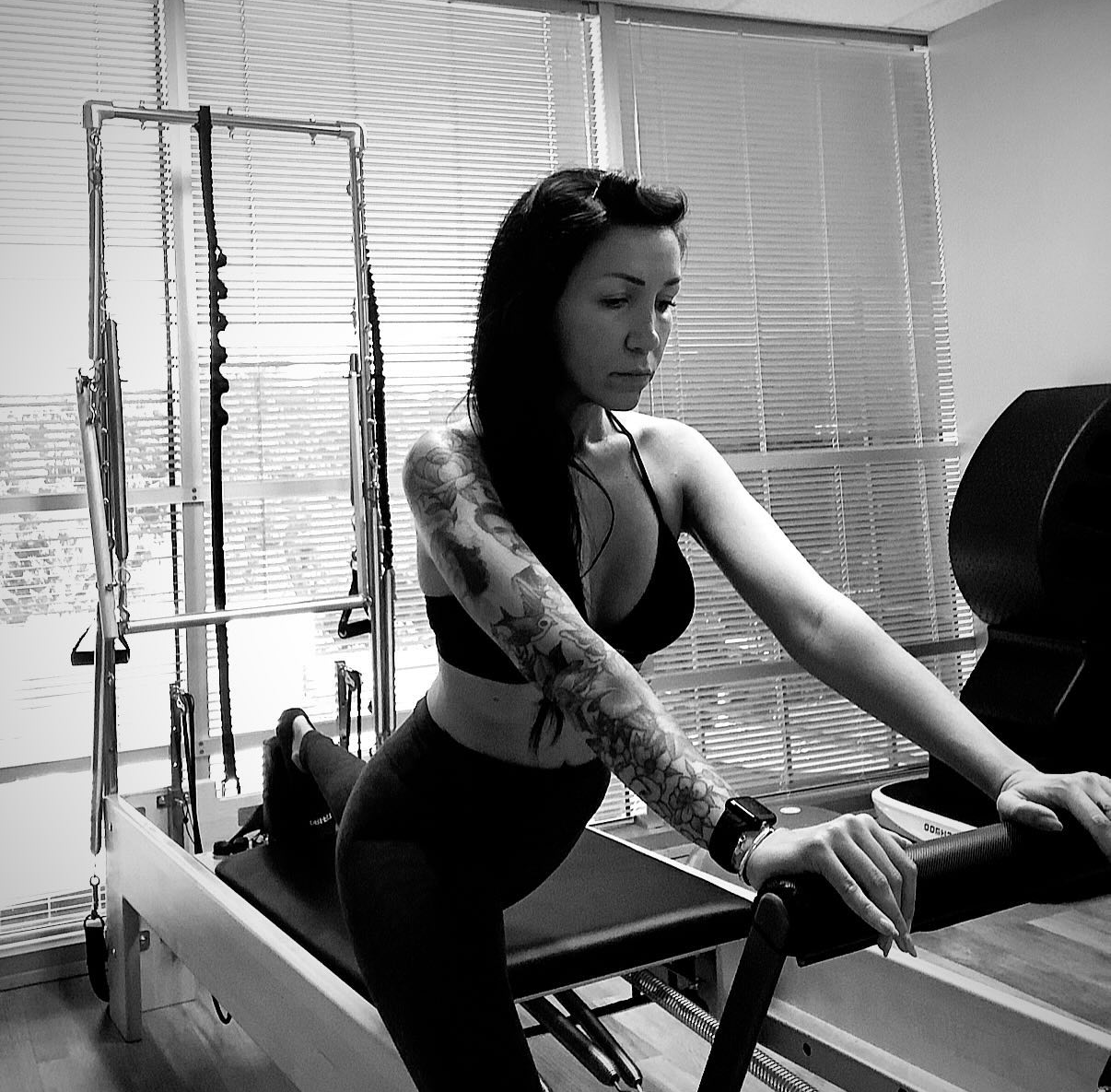 Anita, founder and lead instructor, on the reformer